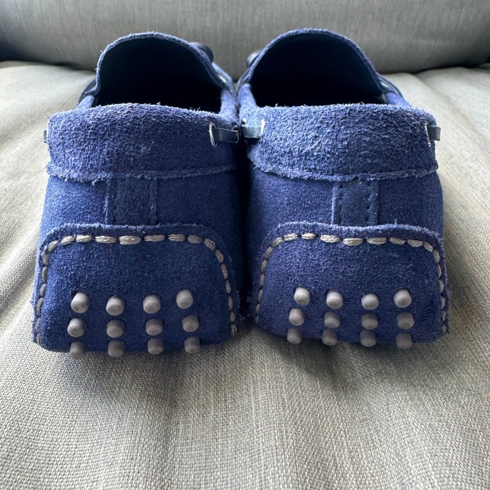 ✨Rare Cole Haan Blue Suede Slip on Moccasin Loafers - Picture 6 of 8